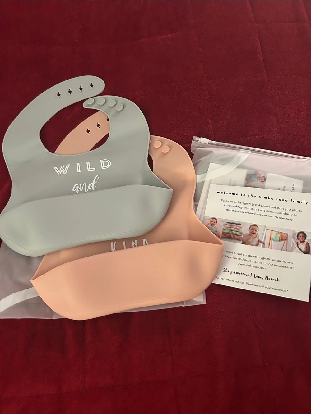 4pc Silicone Baby Bibs - Wild and Kind